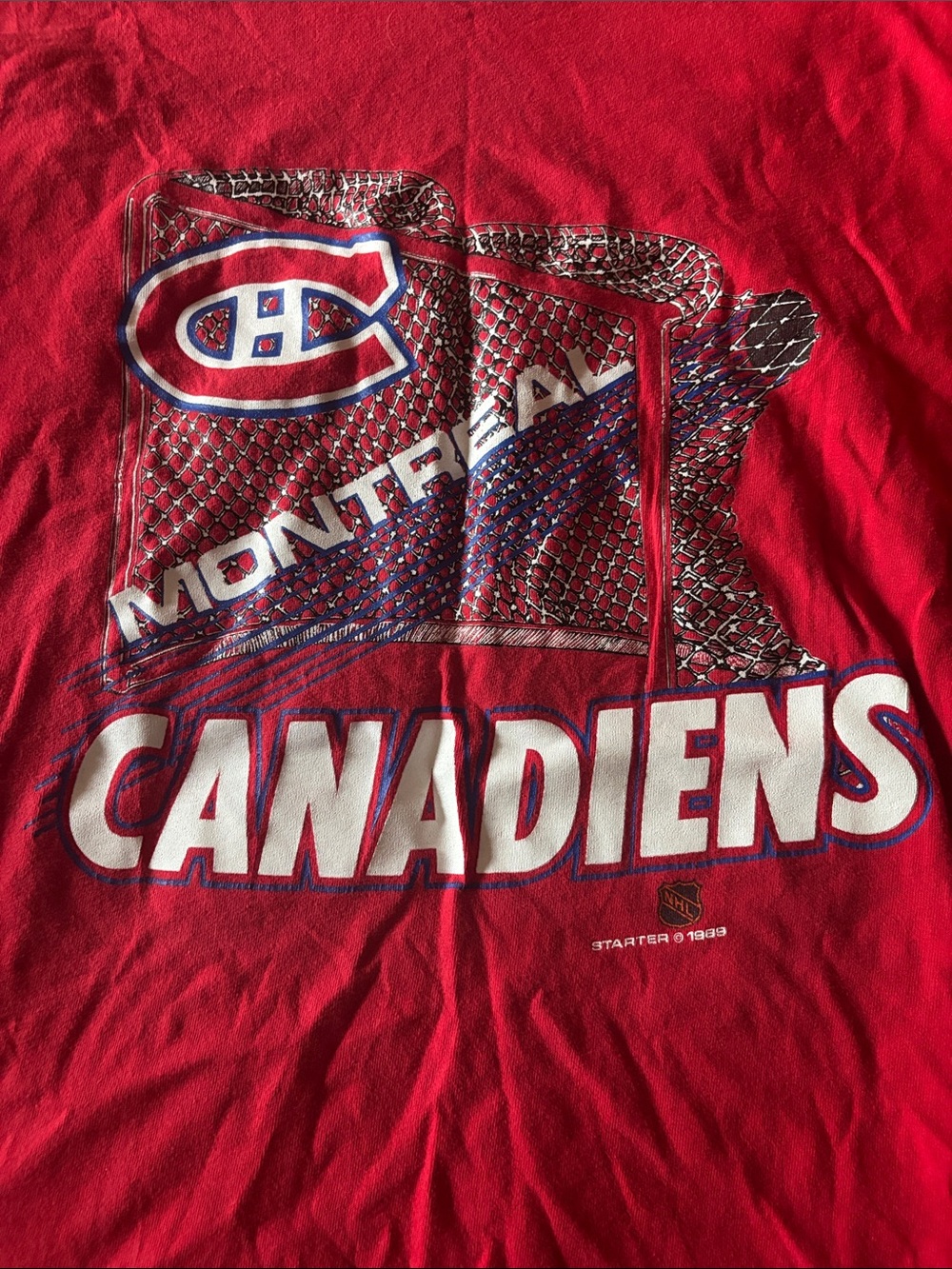 Vintage 1989 Montreal canadiens starter t shirt